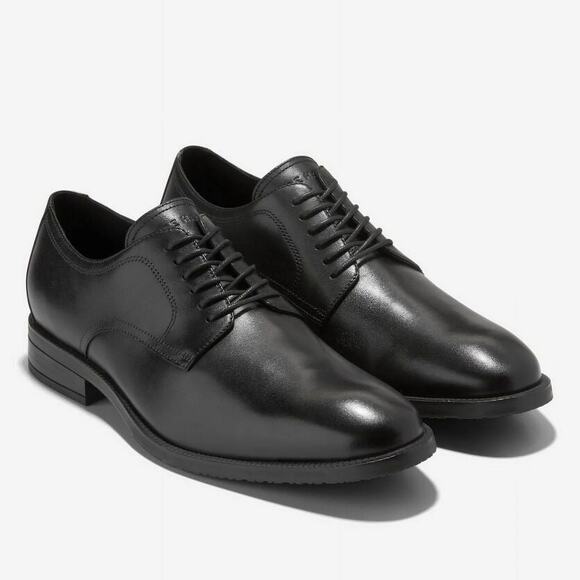 Cole Haan Other - Cole Haan Men's Modern Essentials Black Leather Plain Toe Oxfords Size 9.5